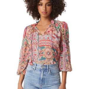 MISA RENATA TOP - PALAZZO TILE NWT size XS